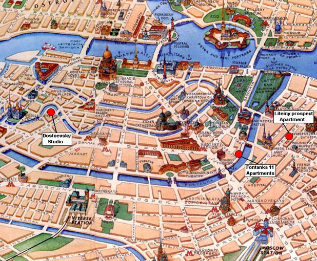 St Petersburg Russia Map